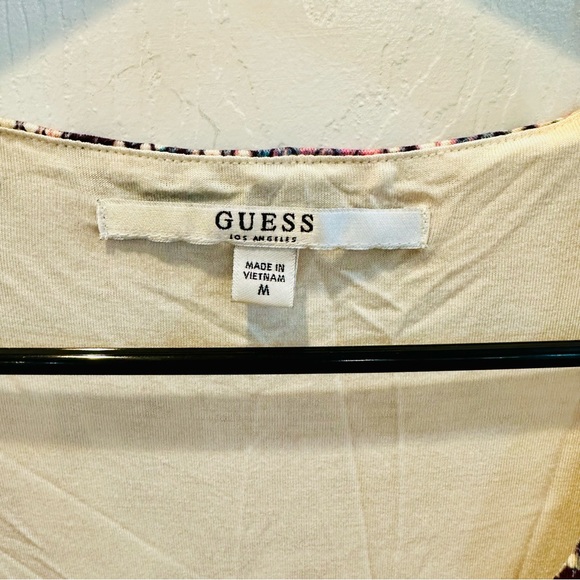 Guess Medium Women Short Dress in Bluish-Pinkish Animal Print - Picture 4 of 4